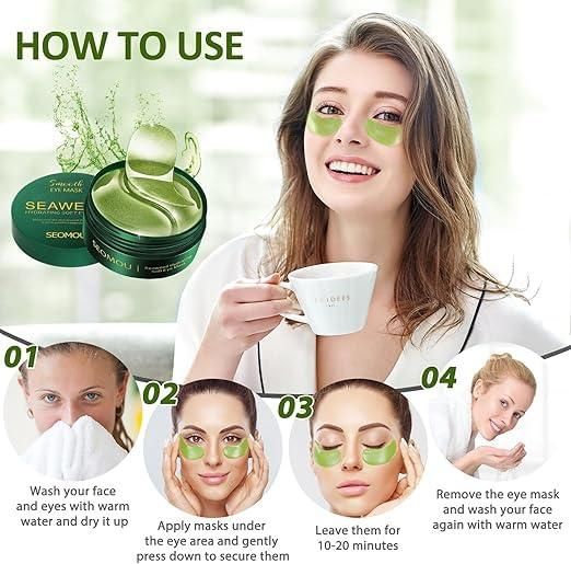 Seaweed Moisturizing Eye Patches Hydration & Under-Eye Care | Pack of 1