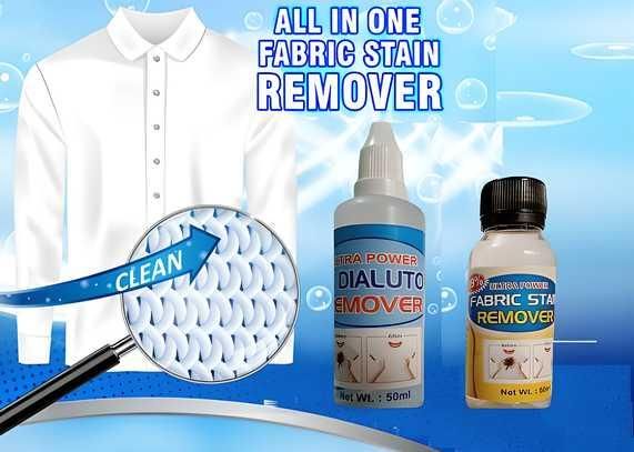 All-in-One Fabric Stain Remover 100 ml (2 × 50 ml Bottles)