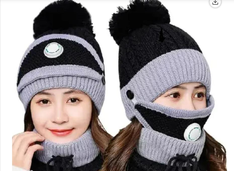Unisex Winter Knit Beanie & Neck Warmer Set