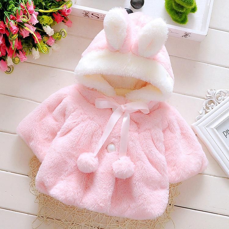 Baby Girls’ Winter Coat Warm & Thick for Cold Weather