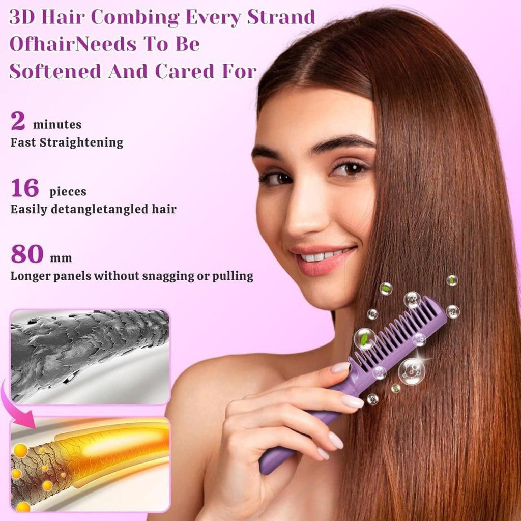 Meneflix™ Portable Mini Hair Straightener Cordless, Rechargeable & Adjustable