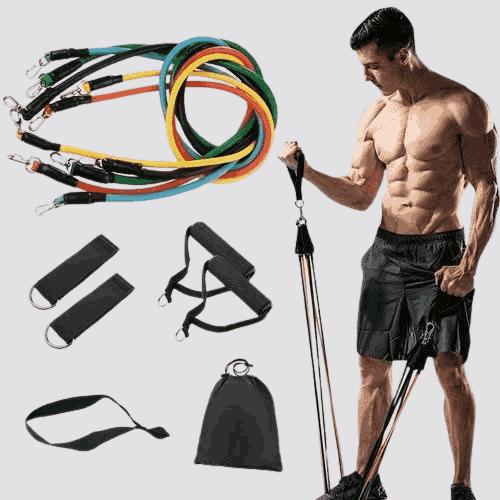 Resistance Band Set For Stretching & Full-Body Exercise