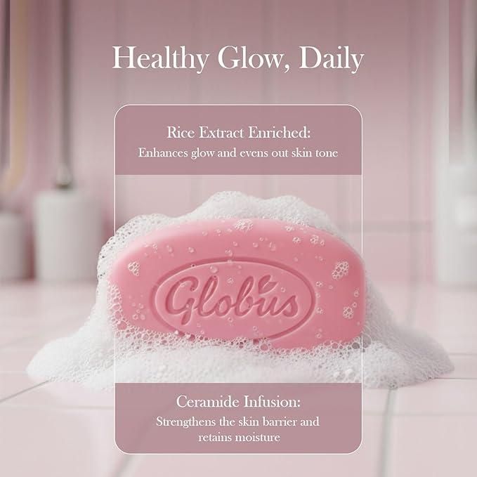 Rice Ceramide Soap with Glycolic & Salicylic Acid Gentle Exfoliating Cleanser | 150 g × 2