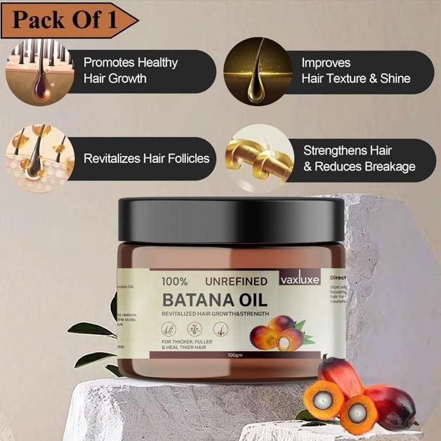Vaxluxe™ Batana Hair Growth Oil Revitalizing Strength & Repair – 100g