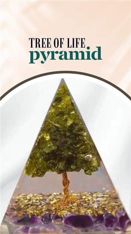 Tree of Life™ Peridot Orgon Pyramid