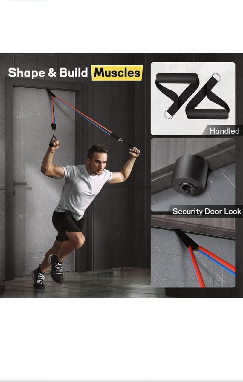 Heavy-Duty Resistance Band Set For Intense Strength Training
