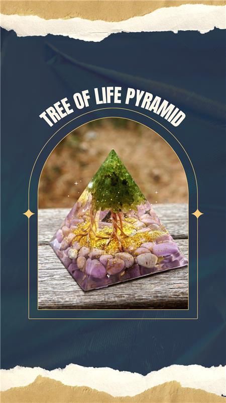 Tree of Life™ Peridot Orgon Pyramid