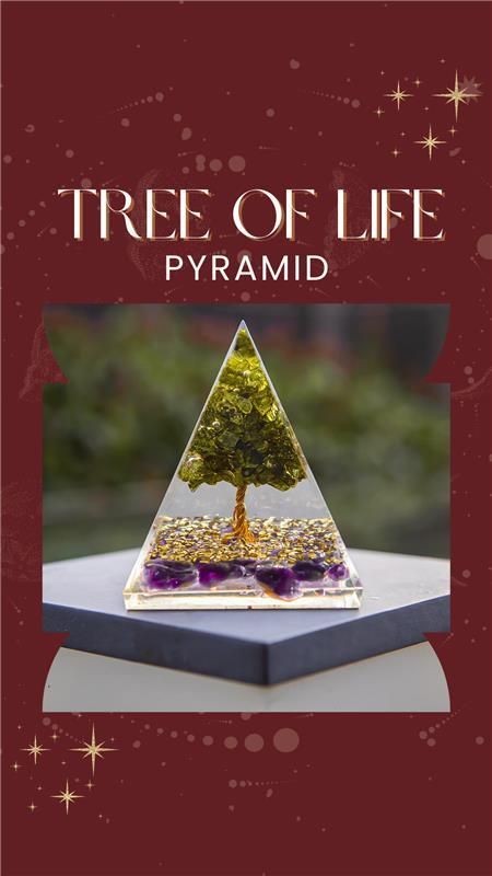 Tree of Life™ Peridot Orgon Pyramid