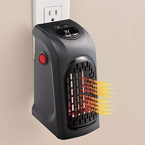 Portable 400W Handy Room Heater Mini Wall Heater with LED Display