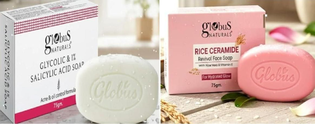 Rice Ceramide Soap with Glycolic & Salicylic Acid Gentle Exfoliating Cleanser | 150 g × 2