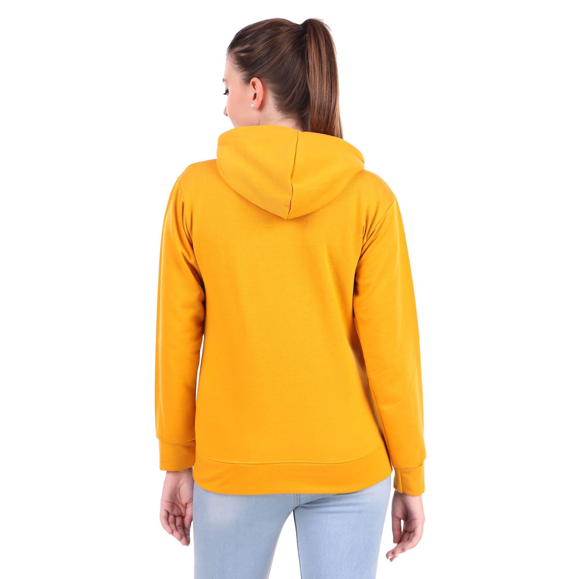 Women’s Yellow Sweatshirt Hoodie