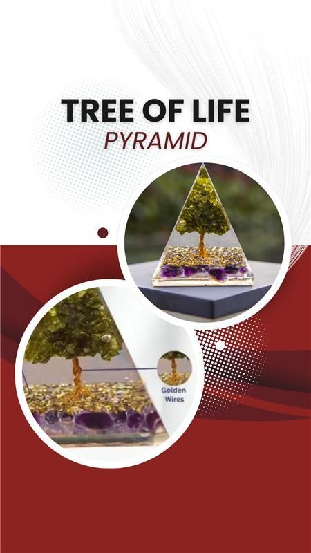 Tree of Life™ Peridot Orgon Pyramid