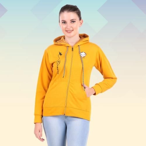 Women’s Yellow Sweatshirt Hoodie